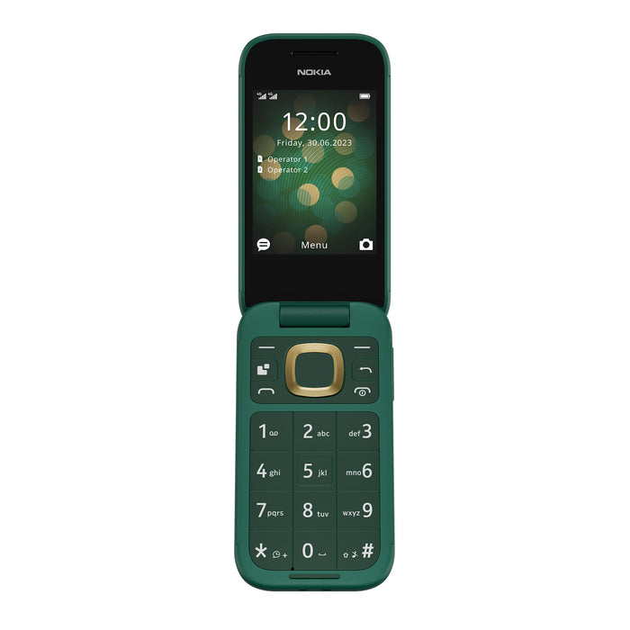Nokia 2660 2.8 Inch 4G Unisoc T107 48 MB RAM 128MB Storage Mobile Phone Lush Green