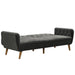 Novogratz 3 Seat Sofa BLUE Velvet 2,108.20 (W) x 850.90 (D) x 825.50 (H) mm