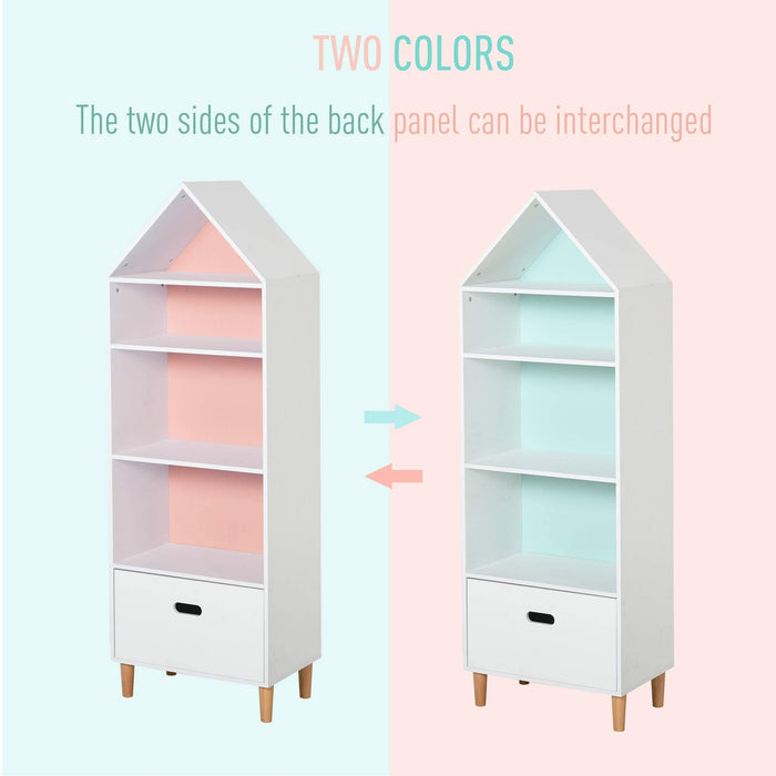 HOMCOM Kids Cabinet 311-011 White 300 x 500 x 1,420 mm