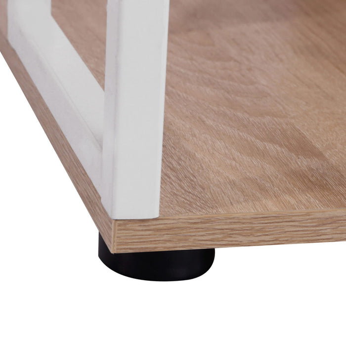 HOMCOM Computer Desk 920-016 E1 MDF, Iron Orange 550 mm x 1330 mm x 1230 mm