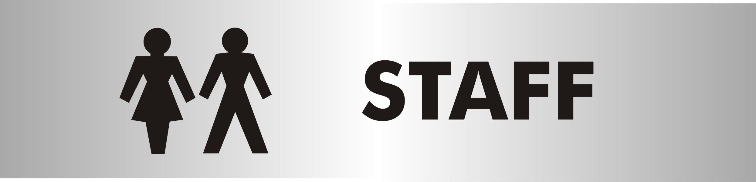 School Sign Staff Acrylic 4.5 x 19 cm