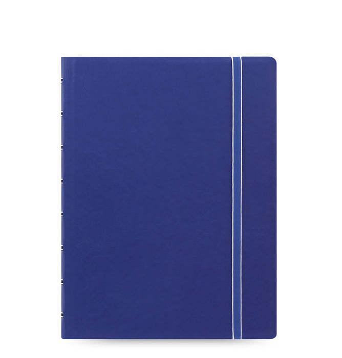 Filofax Notebook 115009 A5 Ruled Twin Wire Faux-leather Soft Cover Blue 56 Pages