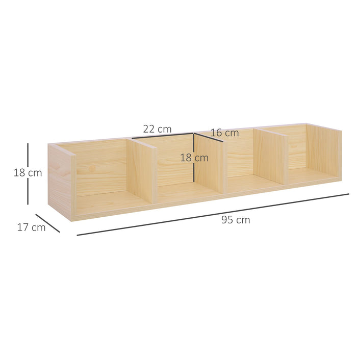 HOMCOM Storage Unit Natural Wood 177 x 188 mm