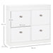 HOMCOM Shoe Cabinet White 240 x 830 mm