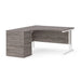 Dams International Desk with Pedestal EBWH14LGO 1,400 x 1,626 x 725 mm