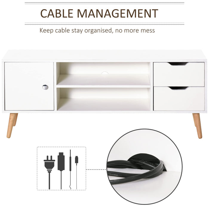 HOMCOM TV stand White 280 x 444 mm