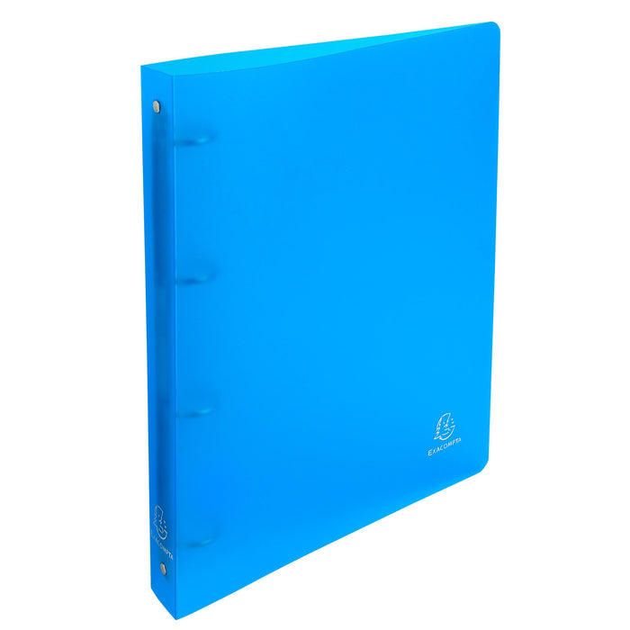Exacompta Ring Binder Polypropylene A4 4 ring Turquoise Pack of 10