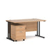 Dams International Straight Desk with 2 Drawer Pedestal SBK214B 1,400 x 800 x 725 mm
