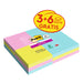 Post-it Super Sticky Lined 101 x 152 mm Blue, Green, Pink Rectangular Ruled 9 Pads of 90 Sheets