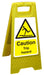 Floor Sign Trip Hazard Polypropylene 60 x 30 cm