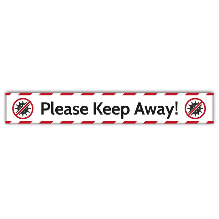 Trodat Floor Sticker Please keep away! Vinyl 70 x 10 cm