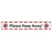 Trodat Floor Sticker Please keep away! Vinyl 70 x 10 cm