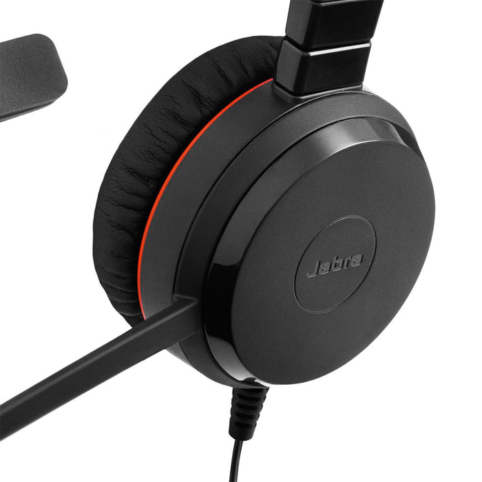 Jabra Evolve 30 II MS Mono Wired Over-the-head Headset Telephone Headset Over-the-head with Noise Cancellation USB Type-A, 3.5 mm Jack with Microphone Black