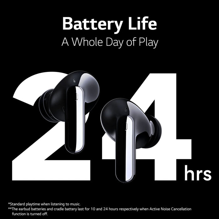 LG TONE Free UFP9 True Wireless Earbuds with Charging Case Black