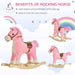 HOMCOM Rocking Horse 330-109PK 610 mm 325 mm 650 mm Pink