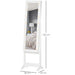 HOMCOM Jewellery Cabinet Mirror 831-220 MDF White 300 mm x 360 mm x 1360 mm