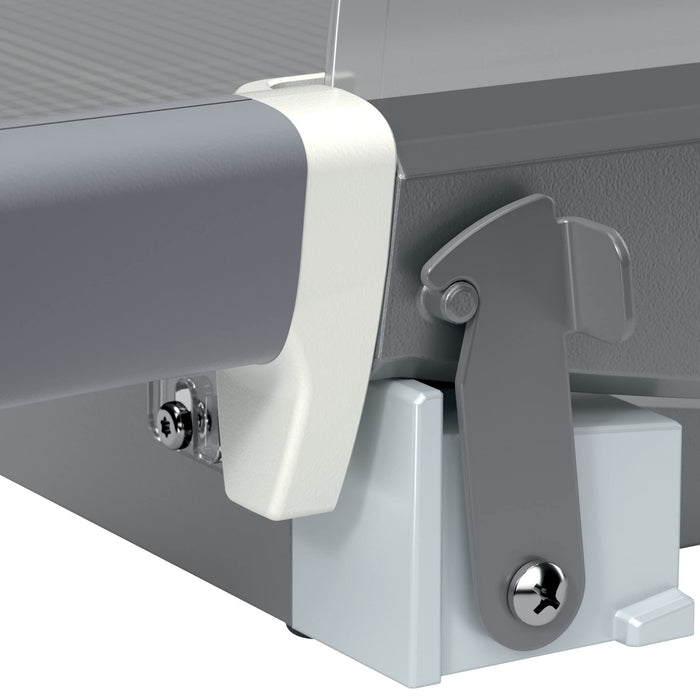 Leitz Precision Office Pro Guillotine Paper Cutter 9023 A4+ 381 mm Steel Blade Premium Glass Bed EdgeGlow Light Grey 25 Sheets