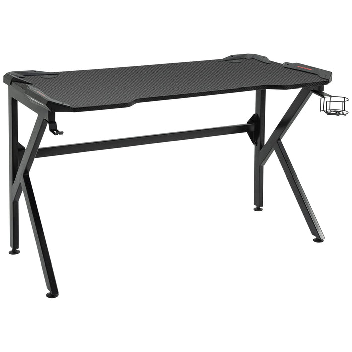HOMCOM Gaming Desk Black 660 x 750 mm