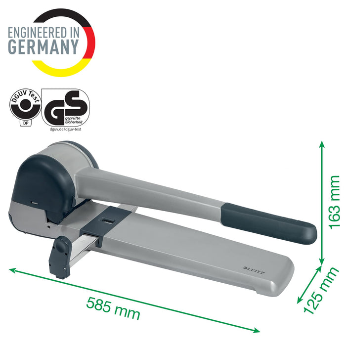 Leitz Super 2 Hole Punch Pressed Steel 250 Sheets 51820084 Silver