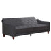 Novogratz 3 Seat Sofa GREY Velvet 2,070.10 (W) x 850.90 (D) x 876.30 (H) mm