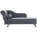 HOMCOM Chaise Longue 750 x 560 x 1600 mm Grey
