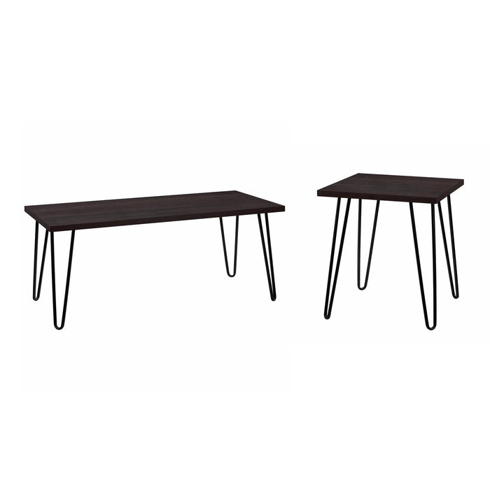 Alphason Rectangular Coffee Table with Expresso MDF Top and Dark Russet Cherry Oak Coloured Frame 5067196COM 1067 x 495 x 453mm