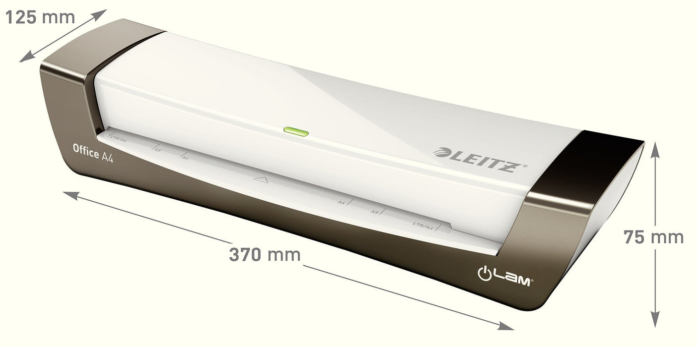 Leitz Office A4 37 x 12.5 x 7.5 cm A4 Laminator 300 mm/min. 1 min warm-up period
