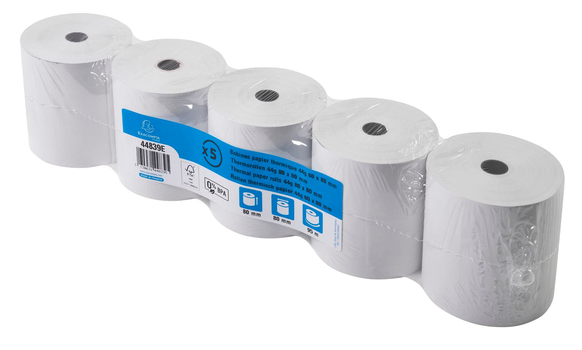 Exacompta Thermal Roll 80 x 80 x 12 mm 44 gsm Pack of 50