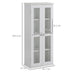 HOMCOM Storage Unit MDF (Medium-Density Fibreboard) White 45.7 x 25 x 103.4 cm