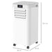 HOMCOM Portable Air Conditioner 823-013V70 White 38 x 35 x 70.5 cm