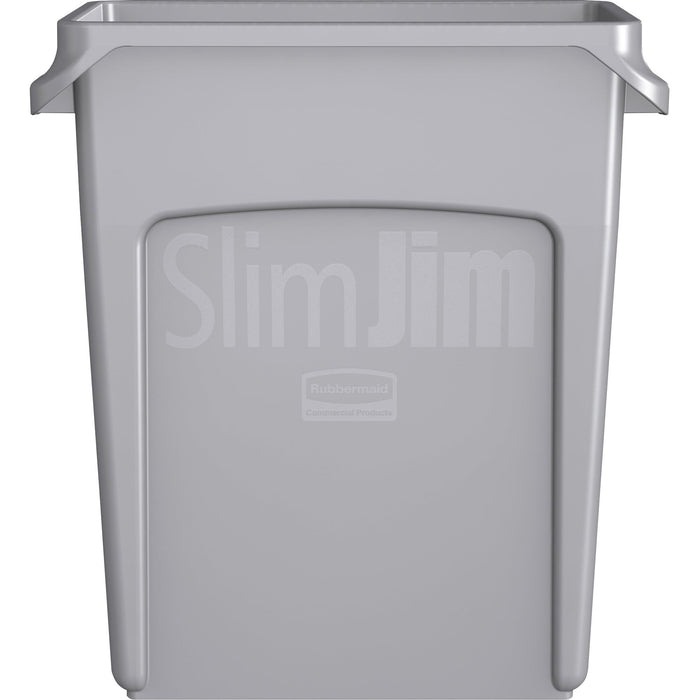 Rubbermaid Waste Bin Slim Jim Grey 27.9 x 55.8 x 63.5 cm