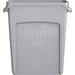 Rubbermaid Waste Bin Slim Jim Grey 27.9 x 55.8 x 63.5 cm