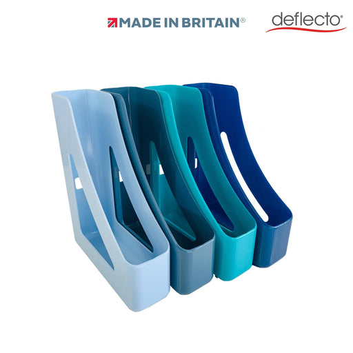 Deflecto Magazine File Cool Breeze Pack of 4