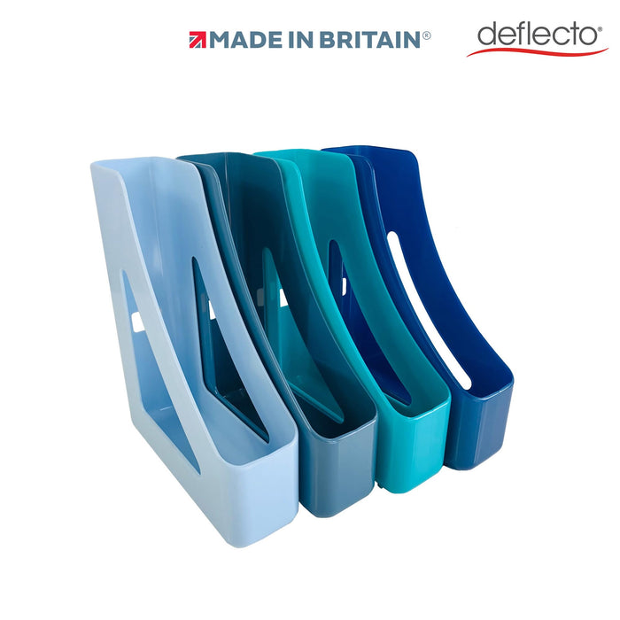 Deflecto Magazine File Cool Breeze Pack of 4