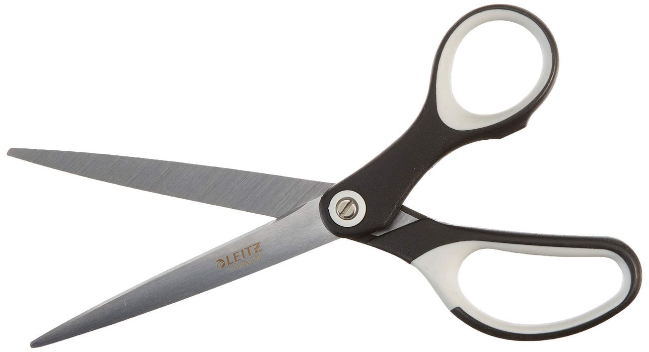 Leitz Scissors Titanium-coated Stainless Steel Black 180 mm