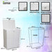 ARPAN Laundry Basket WB-9358-LWT Plastic White 58.5 cm With Removable Lid L 85