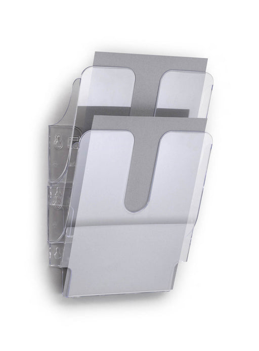 DURABLE Literature Holder Flexiplus A4 Polysterol Transparent 24.7 x 10 x 36 cm Pack of 2
