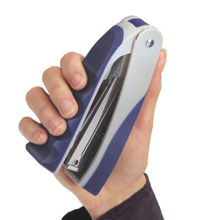 Rexel Centor Stapler 2100596 Half Strip Silver, Blue 25 Sheets No.56, No.16 Metal, Plastic
