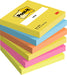 Post-it Sticky Notes Square 76 x 76 mm Assorted 654-TFEN 6 Pads of 100 Sheets