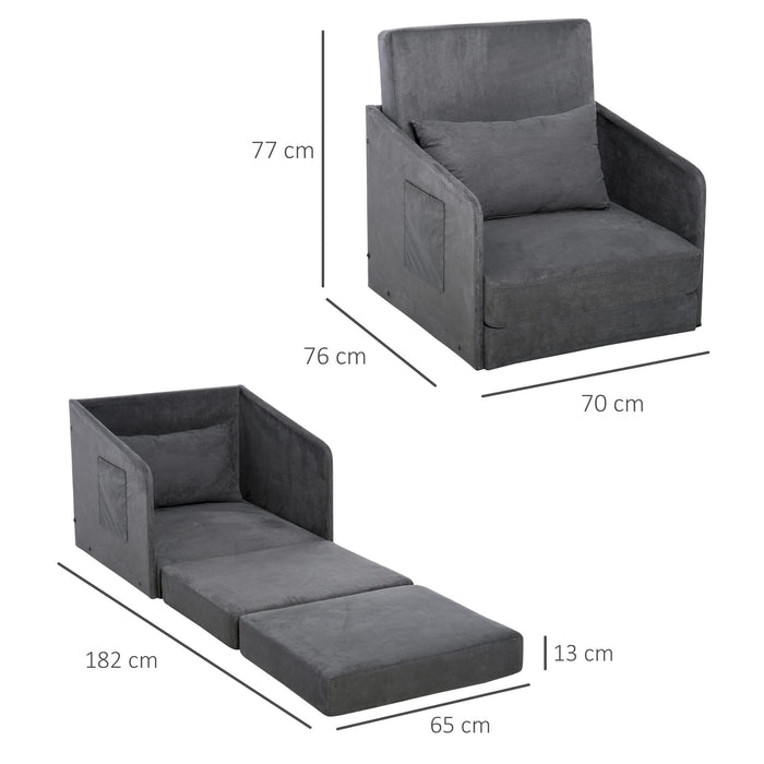HOMCOM Sofa Grey 777 x 70 mm
