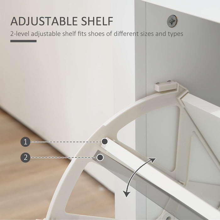 HOMCOM Shoe Cabinet White 230 x 905 mm