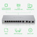 Zyxel XGS1210-12 - Switch - Managed - 8 x 10/100/1000 + 2 x 100/1000/2.5G + 2 x 1 Gigabit / 10 Gigabit SFP+ (uplink) - desktop, wall-mountable