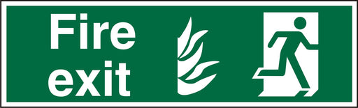 Fire Exit Sign Right Arrow Vinyl 20 x 60 cm
