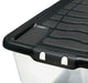 Storage Box XW207-CLR/BLK-EX 80 L Transparent Polypropylene 80 x 40 x 37 cm