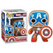 POP! Bobble-Head: Marvel Holiday - Gingerbread Captain America - 933 /50657