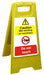 Floor Sign Men Working Polypropylene 60 x 30 cm