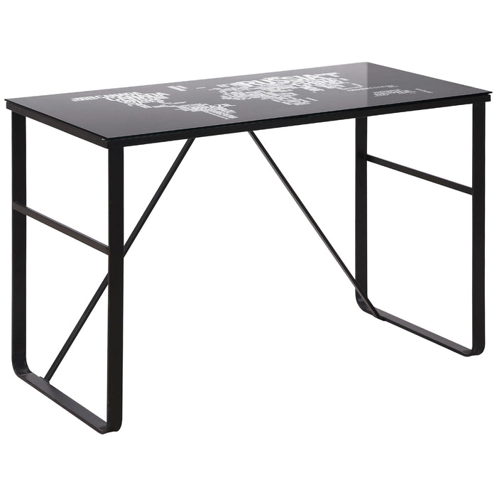 HOMCOM Writing Desk Black 600 x 745 mm