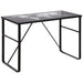 HOMCOM Writing Desk Black 600 x 745 mm