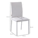 HOMCOM Dining Chair 835-478V70WT White