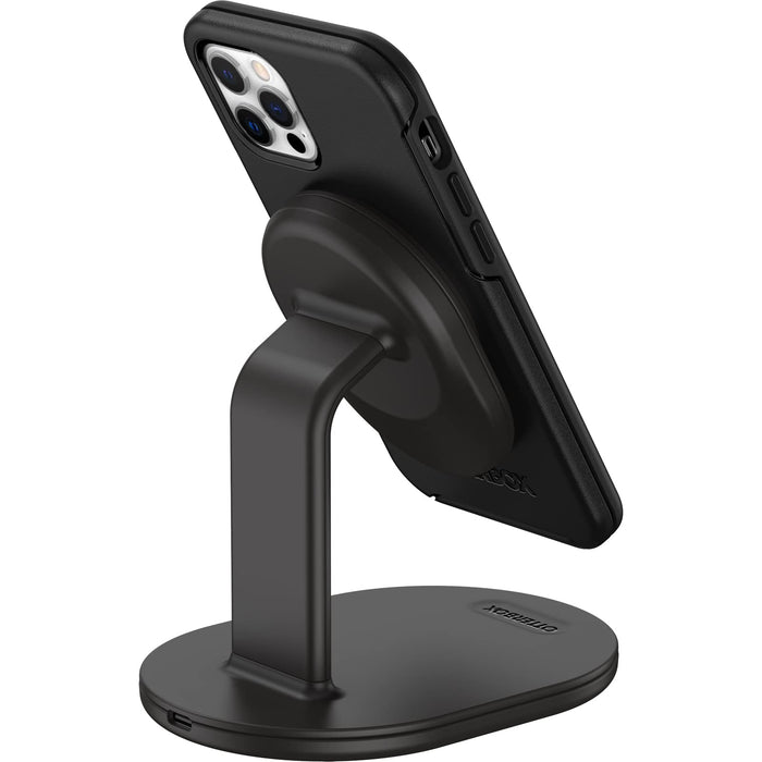 OtterBox - Wireless charging stand - for magsafe - 7.5 Watt - PD 2.0, PD 3.0 - radiant night (black) - for Apple iPhone 12, 13, 14
